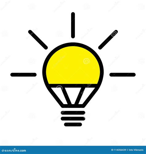 LED Light Bulb Lamp stock vector. Illustration of efficient - 114356439