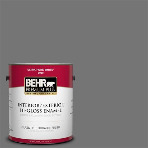 Behr Premium Plus Gal N Iron Mountain Hi Gloss Enamel Interior