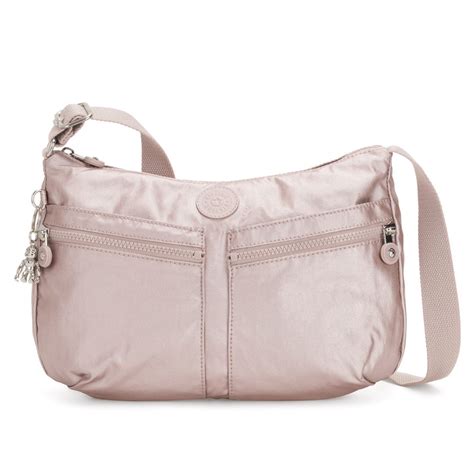 Bolsa Kipling Izellah Color Rosa Metálico