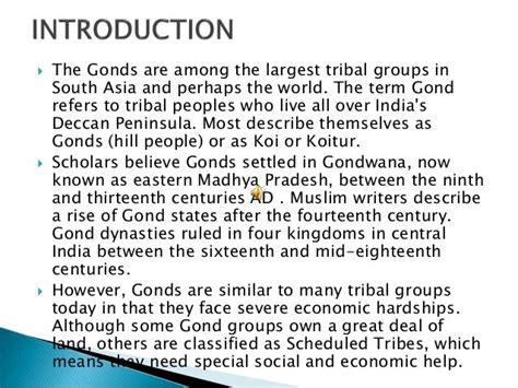 The Gonds Tribe