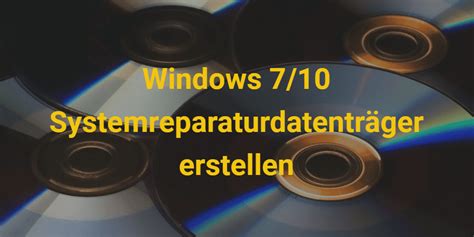 Windows Systemreparaturdatentr Ger Erstellen Schritt F R Schritt