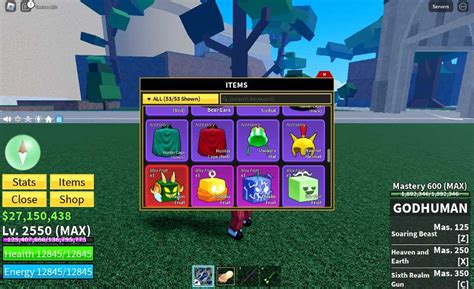 Blox Fruits 2550 Lvl GodHuman MAX Dough 1 SG Dragon Fruit Buddha Fruit