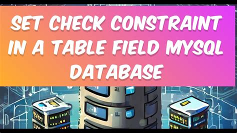 Set Check Constraint In A Table Field Mysql Database Check Constraint In Mysql Part 05 Youtube