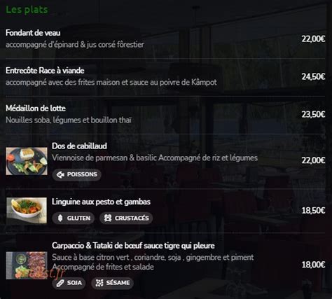 Les Alizés à Montigny Le Bretonneux menu et photos