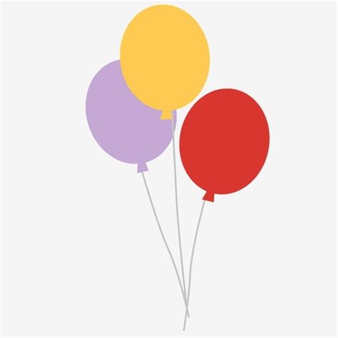 Floating Balloons Clipart Vector Floating Colorful Balloons Cartoon