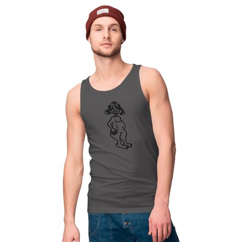 Old Opa Naked Man Ugly Disgusting Monster Horror H Tank Top Designed