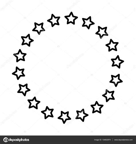 Stars In Circle — Stock Vector © Djv 134832974