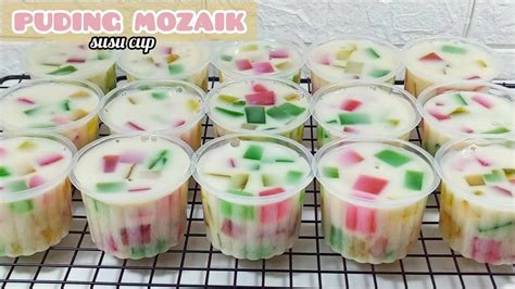 Resep Puding Mozaik Susu Cup Ide Jualan An Youtube