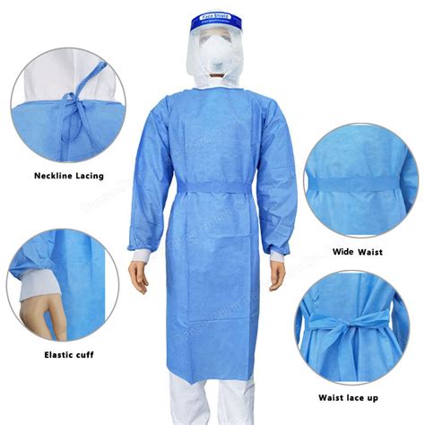 Wholesale Hospital Sms 45gsm Sterile Disposable Isolation Gowns For