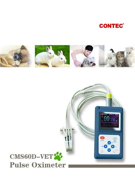 Contec Cms D Vet Ox Metro De Pulso Para Cl Nica Veterinaria