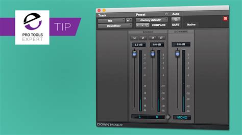 Avid DownMixer Why Can T You Insert It On A Pro Tools Master Fader