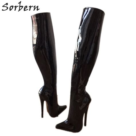 Sorbern Sexy Fetish High Heel Boots Over The Knee Stand Only 60cm Hard