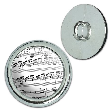 Metal Craft Sewing Novelty Buttons Set Of 4 Music Musical Instruments