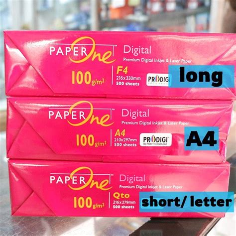 Paper One 100 Gsm Sub 28 Copy Bond Paper 100gsm A4 Short Long Lazada Ph