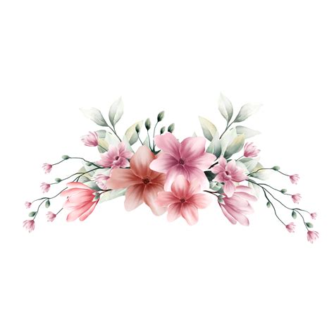 Bouquet Of Flowers Watercolor 12028220 PNG