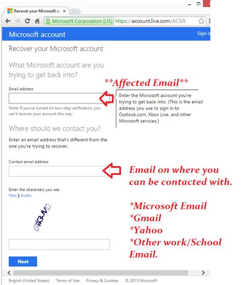 How to fill out the Account Recovery Form? - Microsoft Community