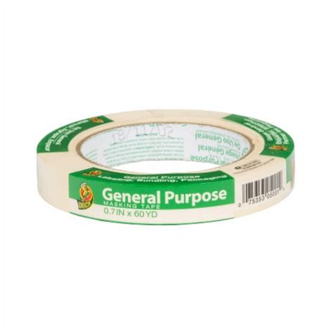 Duck Brand General Purpose Masking Tape Tan 0 7 In X 60 Yd Frys