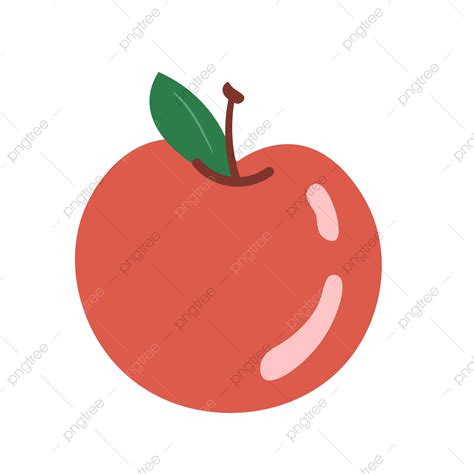 Apple Fruit Clipart Transparent PNG Hd Cartoon Hand Painted Fruit