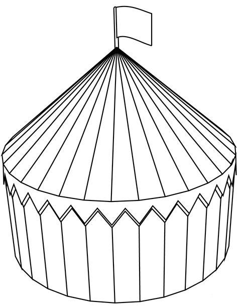 Circus Tent coloring page - ColouringPages