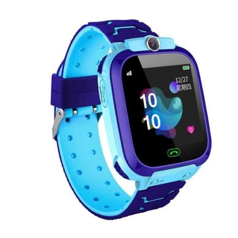 Montre Intelligente Enfants Gps Tanche Avec Carte Sim Tracker Bleu