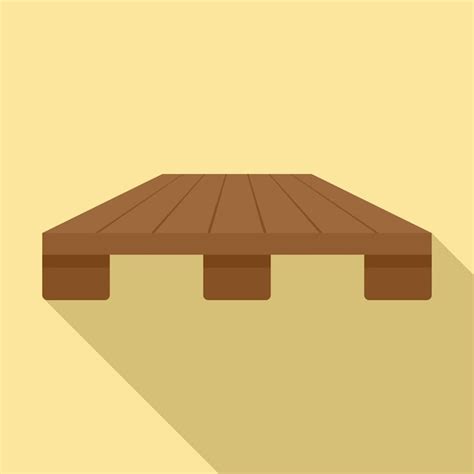 Icono de paleta de madera ilustración plana del icono vectorial de