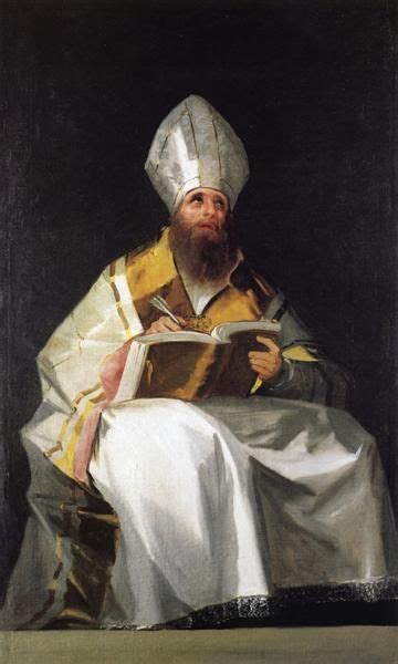 Saint Ambrose 1796 1799 Francisco Goya WikiArt Org Pintura