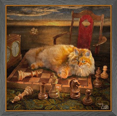 Checkmate Painting By Don Pedro Maria Alvaro Francisco De Kartagena