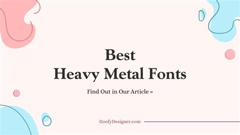 22 Heavy Metal Fonts That Embody the Essence of the Genre