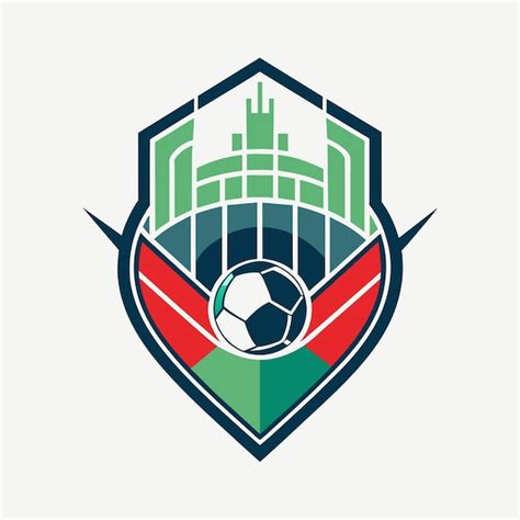 Premium Vector Soccer Ball Inside Shield An Abstract Representation