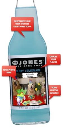 Two 12-packs MyJones Personalized Jones Soda Labels from JonesSoda.com ...