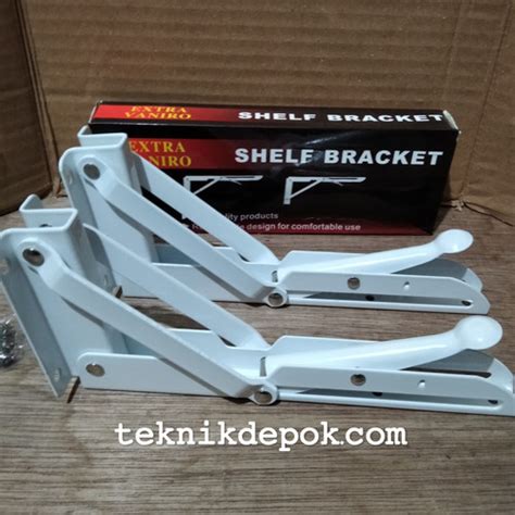 Jual Siku Lipat Rak Meja Inch Penyangga Folding Shelf Bracket Kota