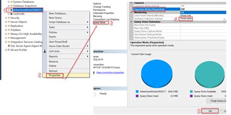 Sql Server Query Store Options In Ssms 18 4