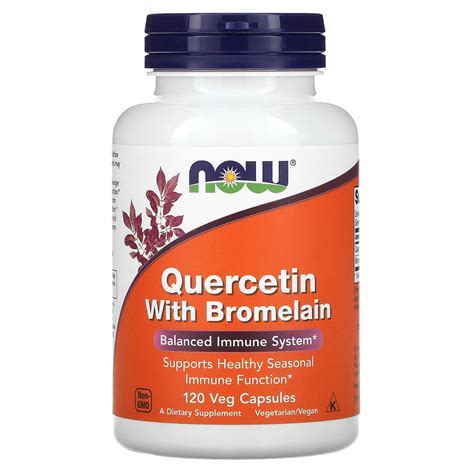 Buy Now Foods Quercetin With Bromelain Capsules