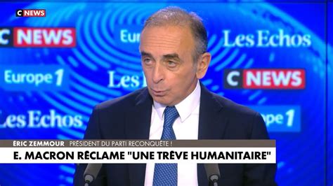 Ric Zemmour Est Linvit De Cnews Pour Parler De Macron Youtube