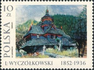 Stamp Wood Church Poland Paintings By Leon Wyczolkowski