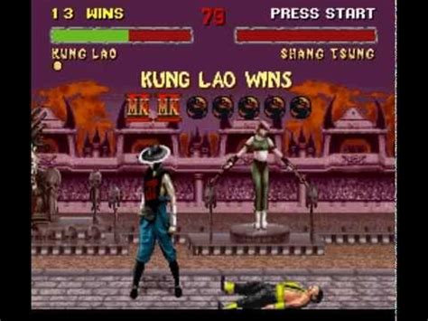 Mortal Kombat II Snes Kung Lao Gameplay YouTube