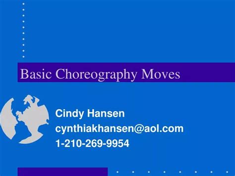 PPT - Basic Choreography Moves PowerPoint Presentation, free download - ID:3802832