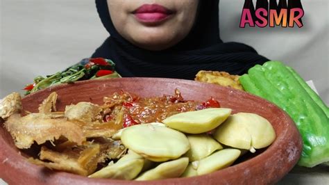 Asmr Ikan Asin Tumis Kangkung Sambal Terasi Lalapan Bakwan Jagung