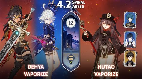 New Spiral Abyss Dehya X Furina And Hutao Vaporize F P Genshin