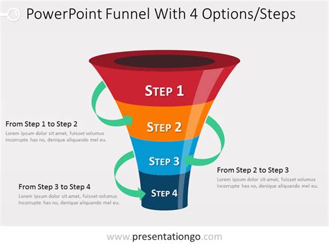 Infographic Funnel With Stages For Powerpoint Presentationgo