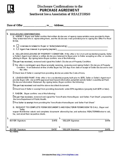 Iowa Purchase Agreement Form PDFSimpli