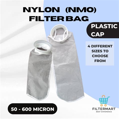 READY STOCK NMO NYLON LIQUID FILTER BAG PLASTIC CAP LIQUID