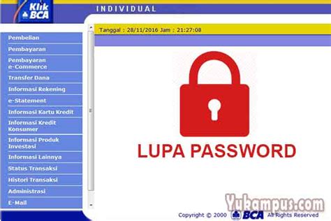 Cara Mengatasi Lupa Password Bca Internet Banking Yukampus