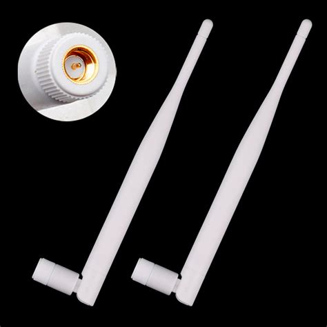 2шт антенна 4G LTE 3G GSM WiFi 6 dBi 1800-2400 MHz SMA Male для ...