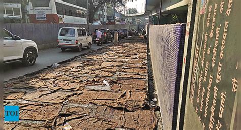 Shankarsheth Road Another Round Of Concreting Inside Swargate