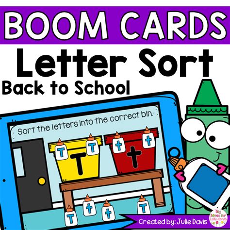 Back To School Letter Sort Digital Game Boom Cards Big Ideas For