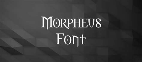 Morpheus Font Free Download