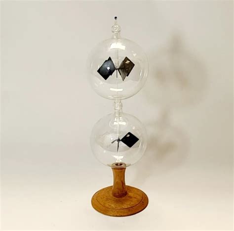 twin crookes radiometer light mill curious science