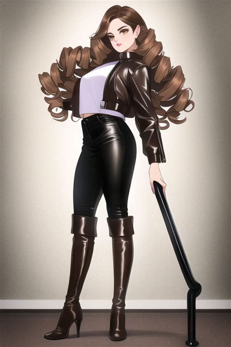 Knee High Boots Black Tight Pants Retro Brown Le By Varm209 On Deviantart