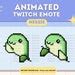 Animated Cute Nessie Bongo Tap Emote For Twitch Streamers Discord